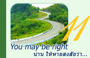 You may be right: น่าน ให้หายสงสัยว่า...