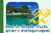 3วัน2คืน Best in Simple: สุราษฯ ดำน้ำหมู่เกาะชุมพร