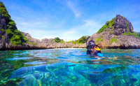 เที่ยวเกาะไข่นอกเกาะพีพีเกาะยาวโดยเรือใหญ่